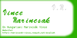 vince marincsak business card